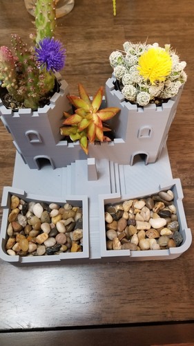 Castle garden succulent - castle,
